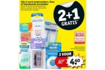 alle a merk tandenstokers floss of interdentale borsteltjes