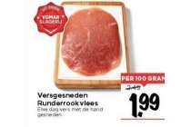 versgesneden runderrookvlees
