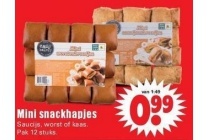 verschillende soorten mini snackhapjes