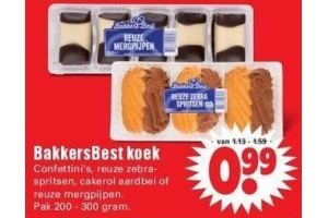 verschillende soorten bakkersbest koek