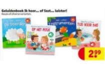 geluidenboek ik hoor of ssst luister