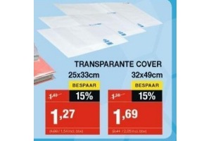 transparante cover