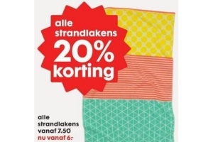 alle strandlakens