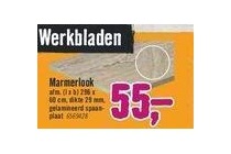 werkbladen marmerlook