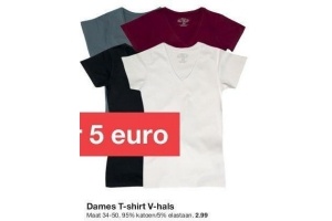 dames t shirt v hals