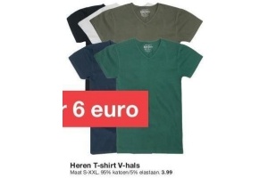 heren t shirt v hals