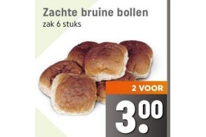 zachte bruine bollen