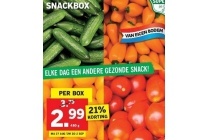 verschillende soorten snackboxen