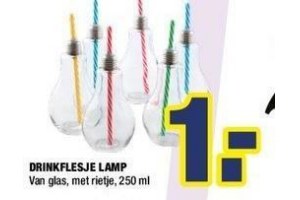 drinkflesje lamp