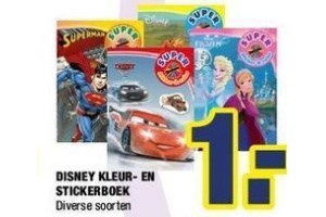 disney kleur en stickerboek