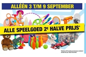 Alle speelgoed 2e halve prijs tot 09 september 2018 Beste.nl Alle speelgoed 2e halve prijs tot 09 september 2018 Beste.nl