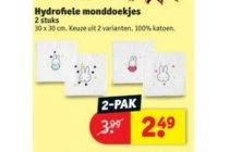 hydrofiele monddoekjes