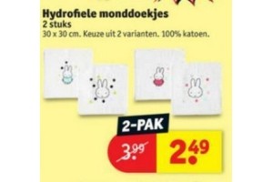 hydrofiele monddoekjes