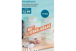 voorraaddozen set