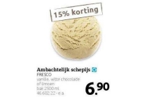 fresco ambachtelijk schepijs