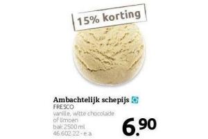 fresco ambachtelijk schepijs