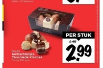 ambachtelijke chocolade pralines