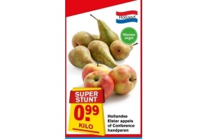 hollandse elstar appels of conference handperen