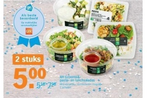 ah groente en pasta en lunchsalades