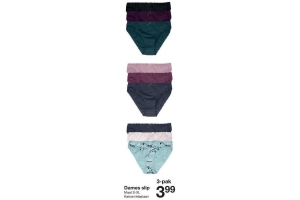 dames slip nu eur3 99 per 3 pak