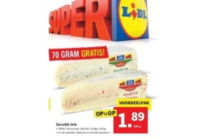 gevulde brie nu eur1 89 per stuk