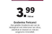 grasevina fericanci wijn nu eur3 99 per fles