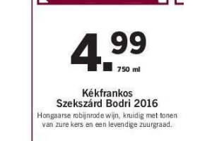 kekfrankos szekszard bodri 2016 wijn nu eur4 99 per fles