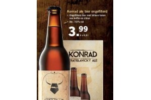 konrad ale bier ongefilterd nu eur3 99 per stuk