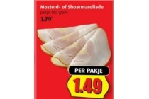 mosterd of shoarmarollade