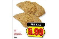 gepaneerde filetschnitzels