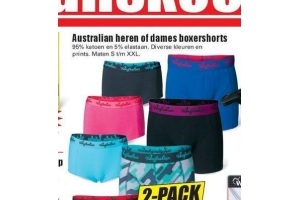 australian heren of dames boxershorts