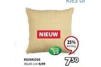 reinrose kussens nu eur7 50 per stuk