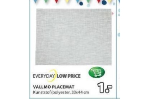 vallmo placemat nu eur1 00 per stuk