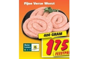 fijne verse worst