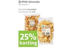 spar rijstzoutjes