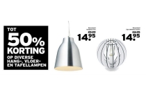 diverse hang vloer en tafellampen