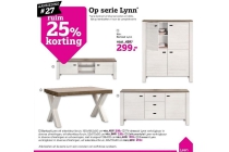 25 korting op serie lynn