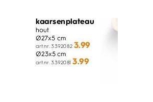 kaarsenplateau nu eur3 99 per stuk