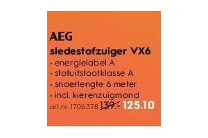 aeg sledestofzuiger vx6 nu eur125 10 per stuk