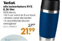 alle tefal isoleerbekers nu eur21 99 per stuk