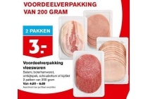 voordeelverpakkingen vleeswaren