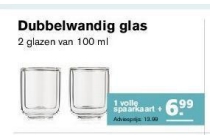 dubbelwandig glas