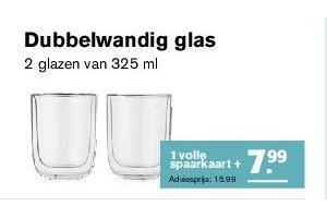 dubbelwandig glas