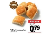 witte sesambollen