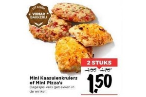 mini kaasuienkruiers of mini pizza s