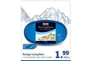 romige haringfilets