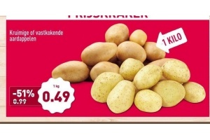 kruimige of vastkokende aardappelen