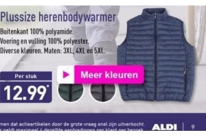 plussize herenbodywarmer