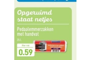 pedaalemmerzakken met handvat