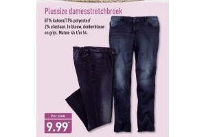 plussize damesstretchbroek